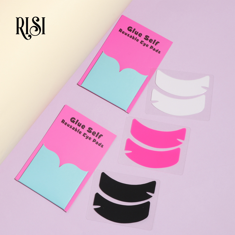 Eyelash Extension Adhesive - RISI 超粘着シリコーンアイパッド再利用可能なアイパッチまつげエクステンションラッシュリフトパッドアンダーアイパッチ