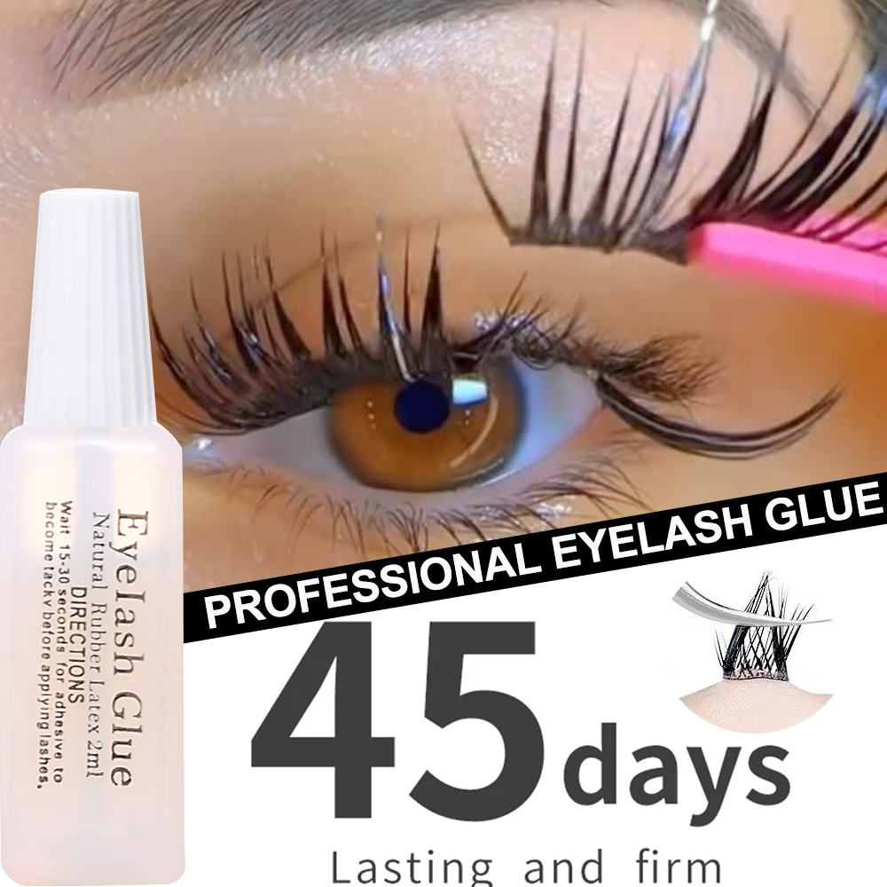 透明な自己粘着性のつけまつげ接着剤,まつげエクステなし,速乾 - Eyelash Extension Eye Irritation のレビューと価格