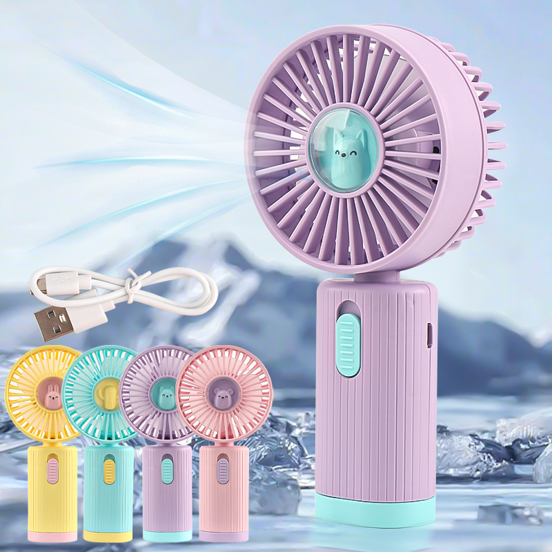 かわいいミニハンディファン、USB充電式ポータブルまつげドラ - Eyelash Extension Adhesive のレビューと価格