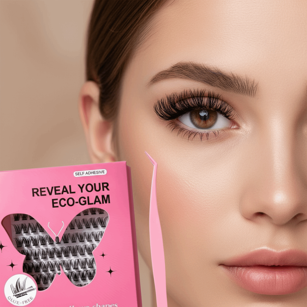 自然な見た目DIYまつげエクステキット ふわふわ 接着剤不要 - Eyelash Extension Adhesive のレビューと価格