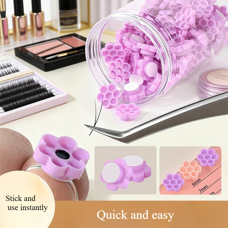 120 個まつげエクステンション接着剤ホルダーハニカム型まつ - Eyelash Extension Adhesive のレビューと価格