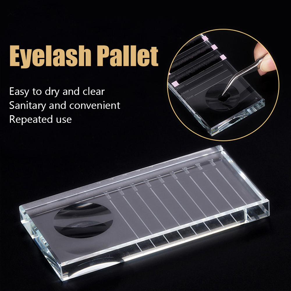 まつげエクステンションパレットクリスタルガラス U カーブ/ - Eyelash Extension Adhesive のレビューと価格