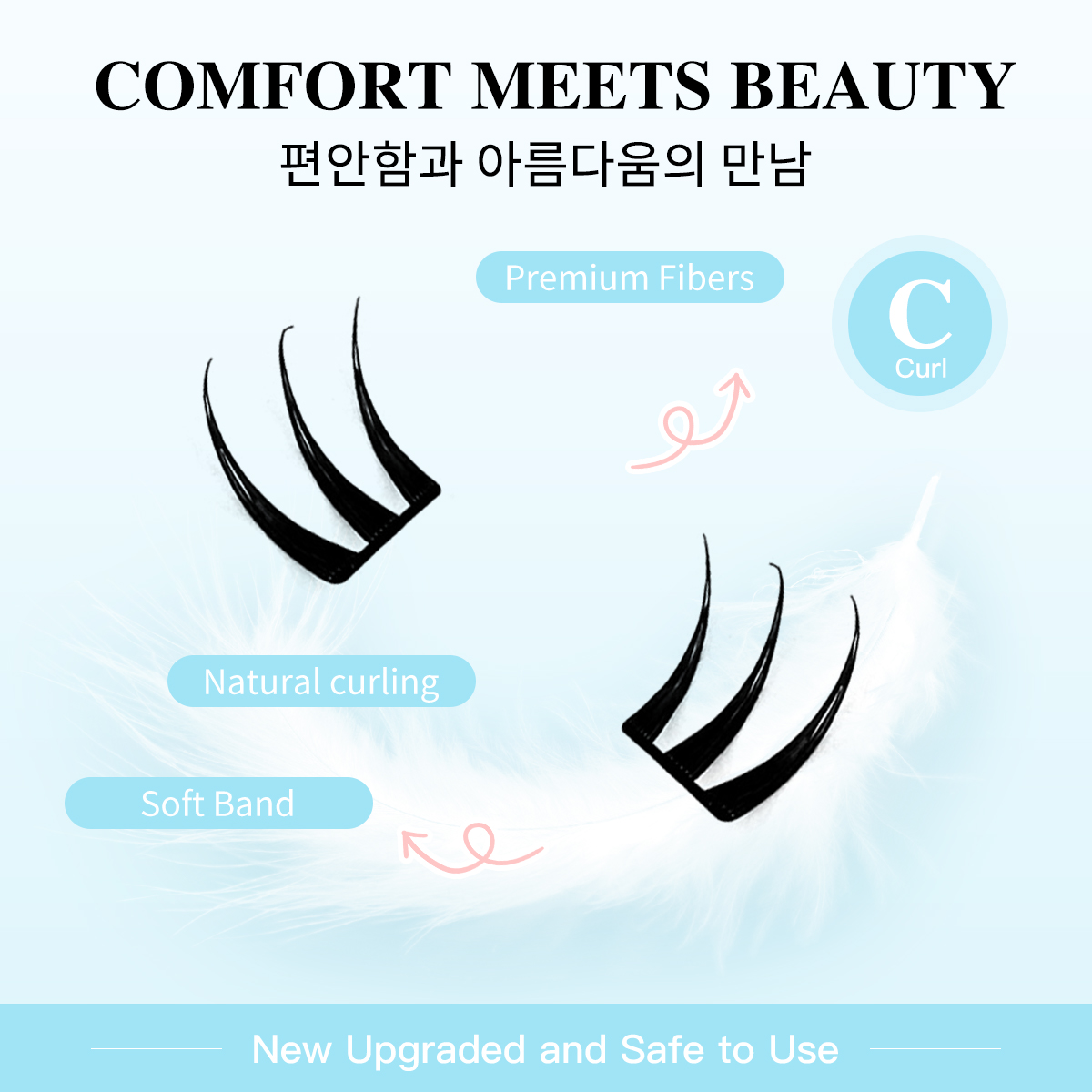接着剤不要のまつげクラスター 超薄型シートシリーズ 自己粘着 - Eyelash Extension Menu のレビューと価格