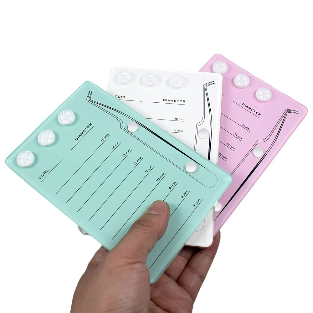 接着剤付きの磁性アクリルまつげボード,アイメイク,パレットス - Eyelash Extension Menu のレビューと価格